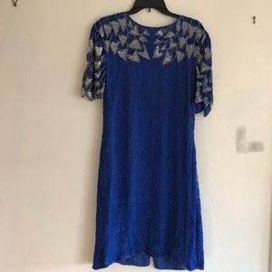 80’s Blue Cocktail Dress